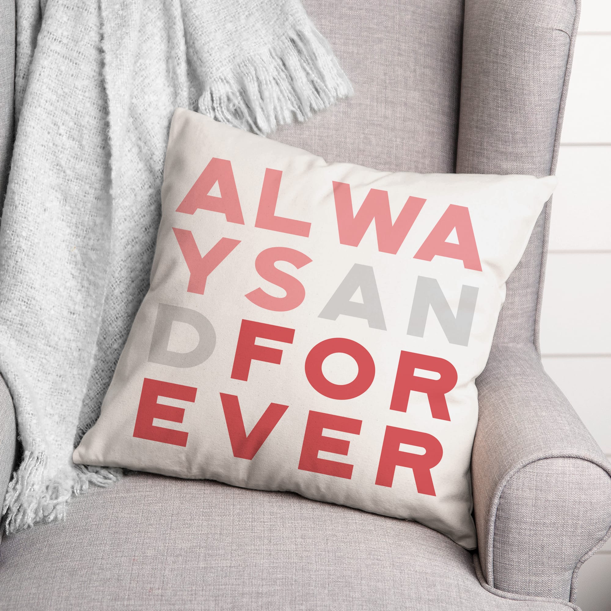 Always & Forever Throw Pillow